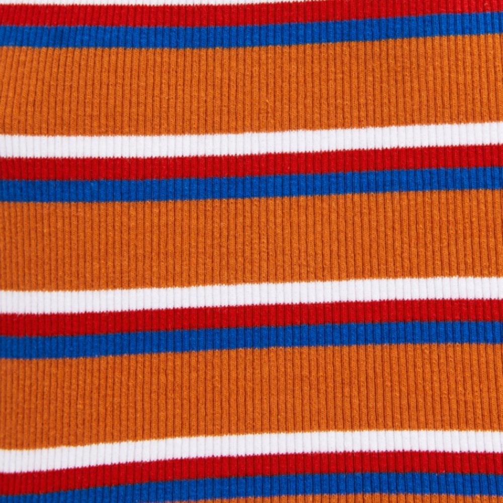 Zara Striped Sleeveless Top Orange Blue 241/t - Picture 5 of 5